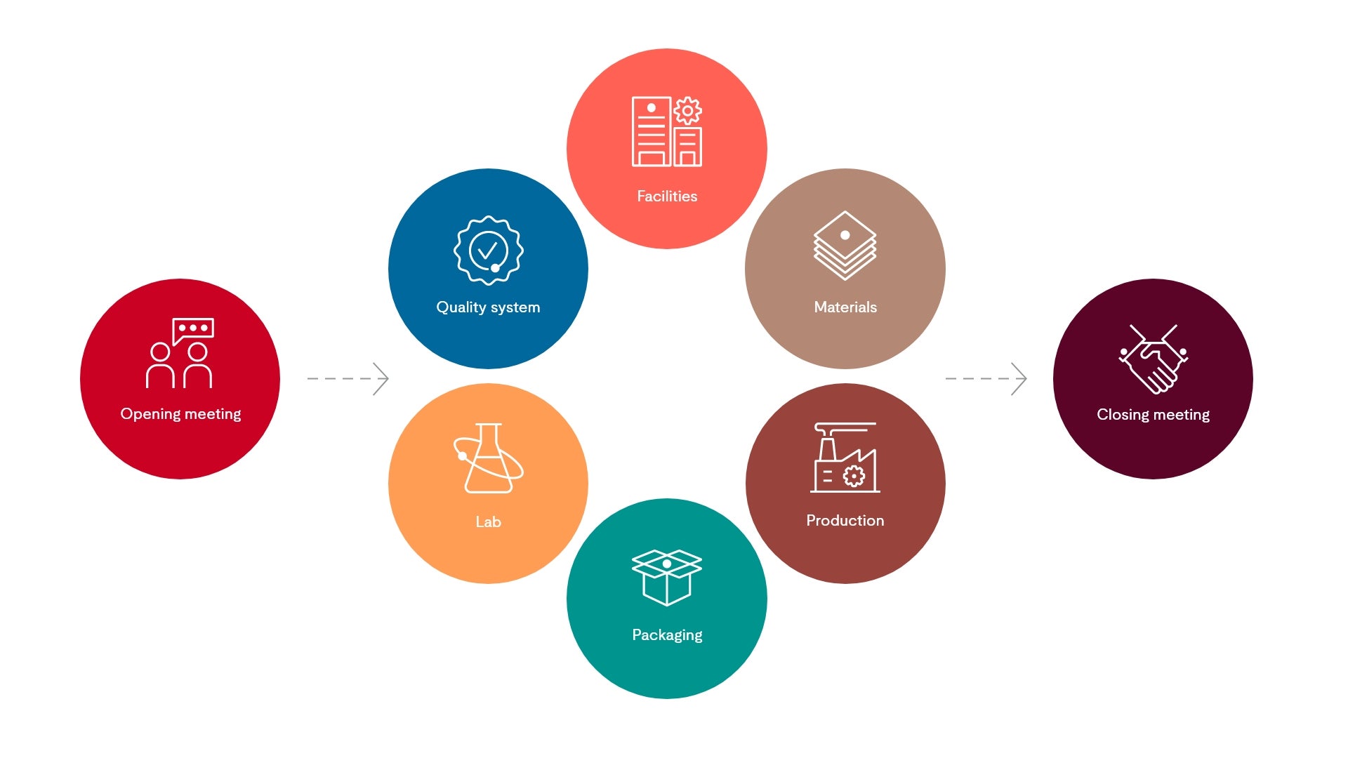 GMP Audit Process Infographic